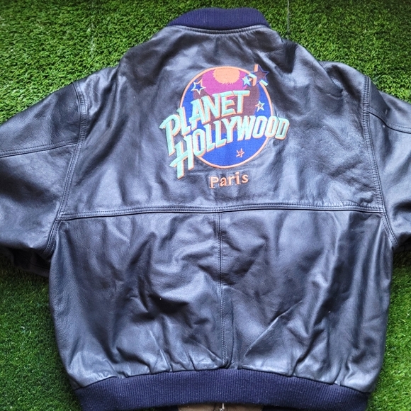 Other - 🎞🎥Planet Hollywood Paris Reversible Leather Jacket🎥🎞